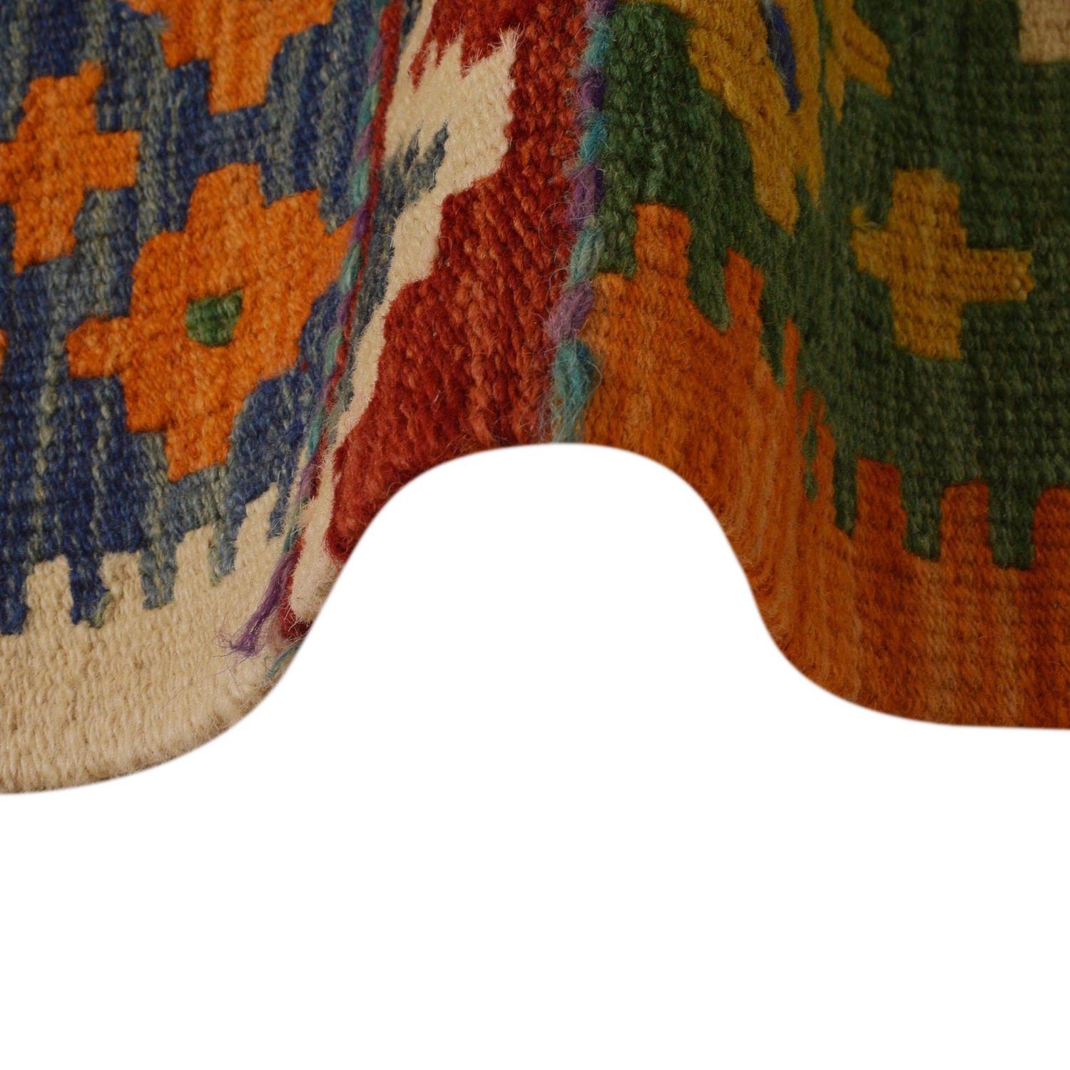 Handmade Vegetable Kelim 5' 0" x 6' 9" (ft) - No. P35338