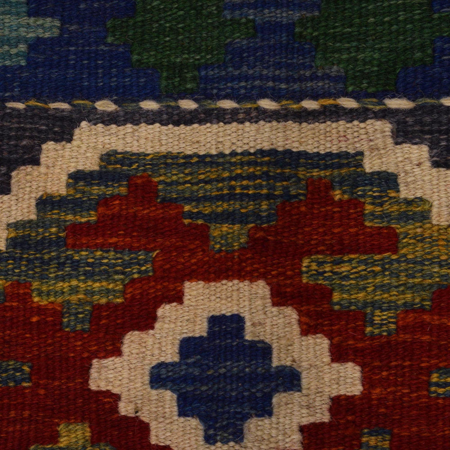 Handmade Vegetable Kilim 5' 1" x 6' 9" (ft) - No. P35340