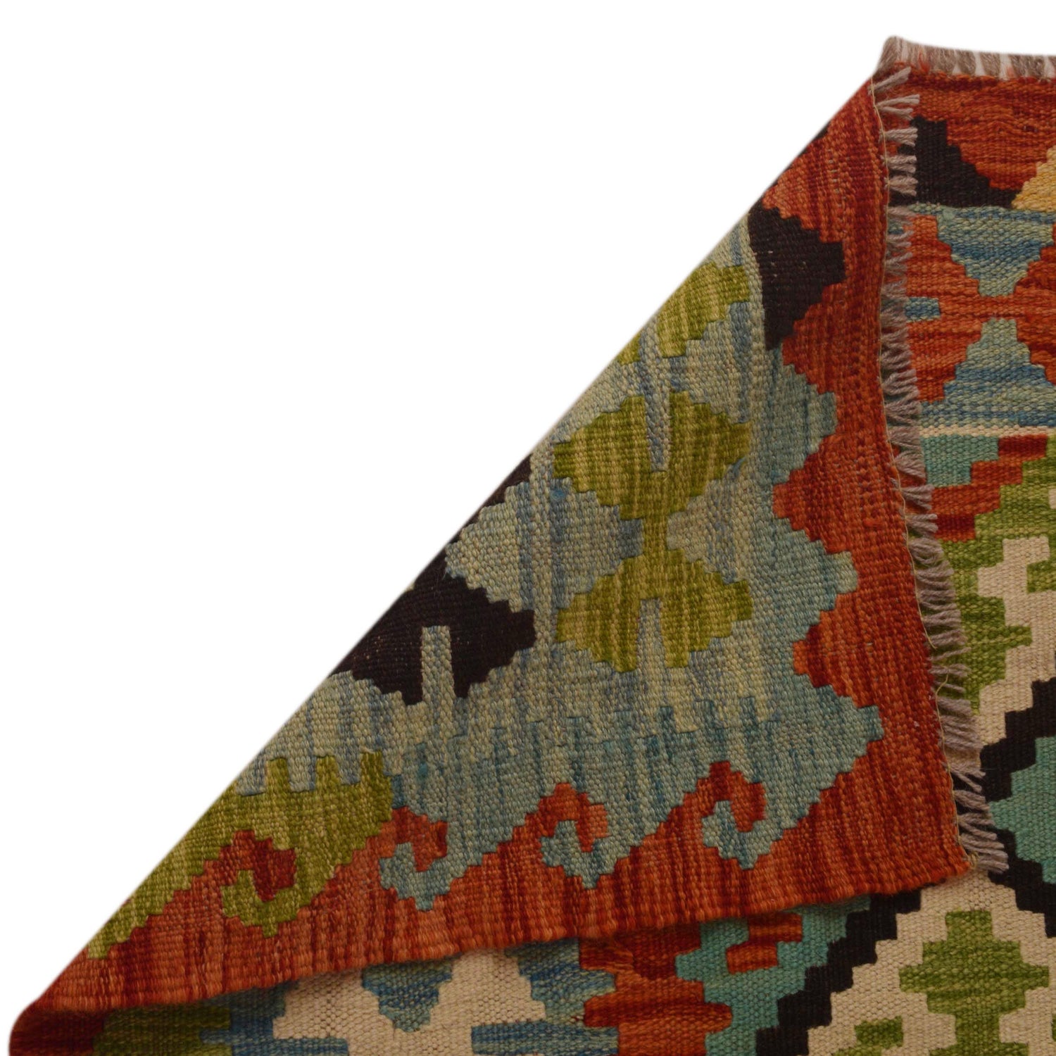 Handmade Vegetable Kilim 5' 1" x 6' 11" (ft) - No. P35341