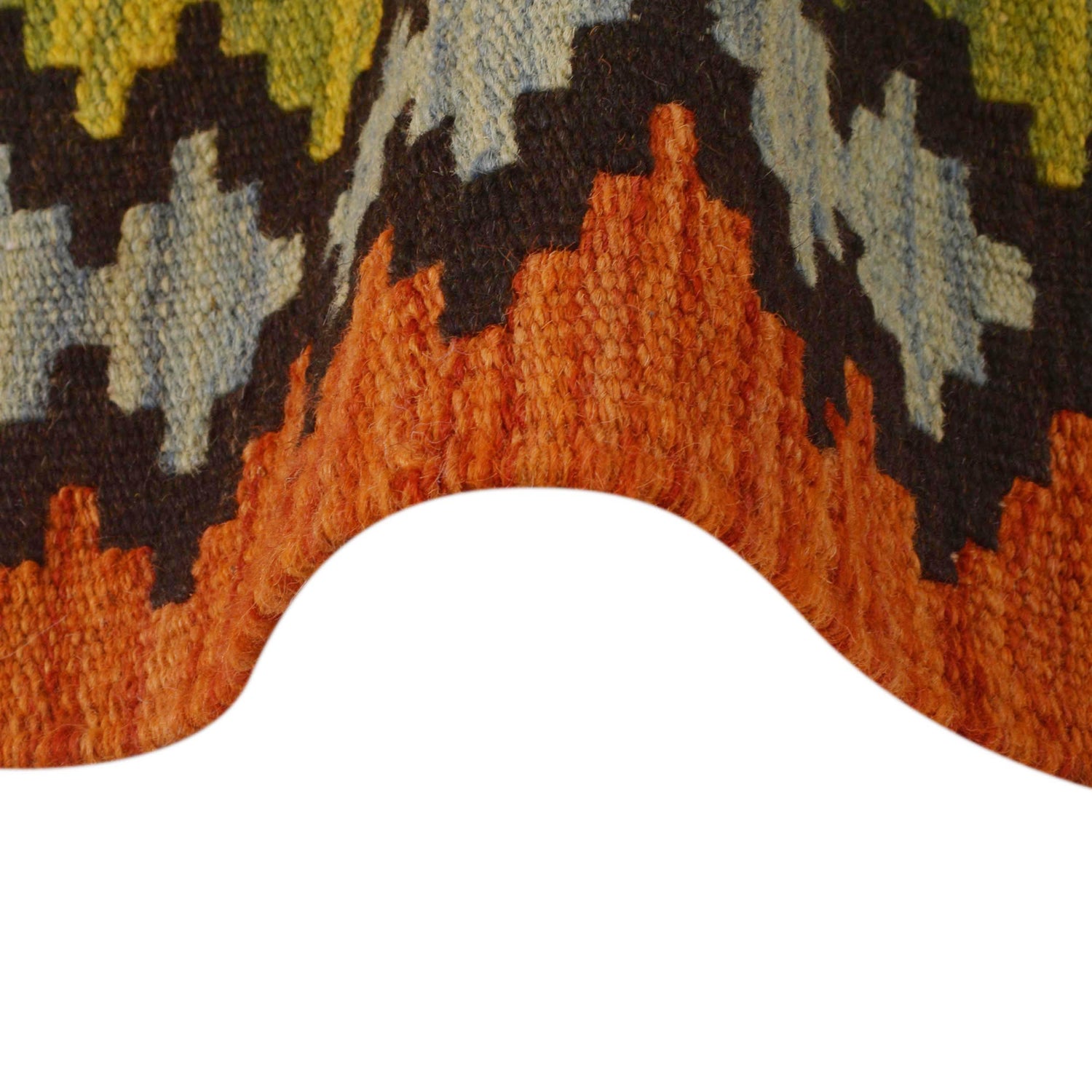 Handmade Vegetable Kelim 3' 6" x 5' 3" (ft) - No. P35350