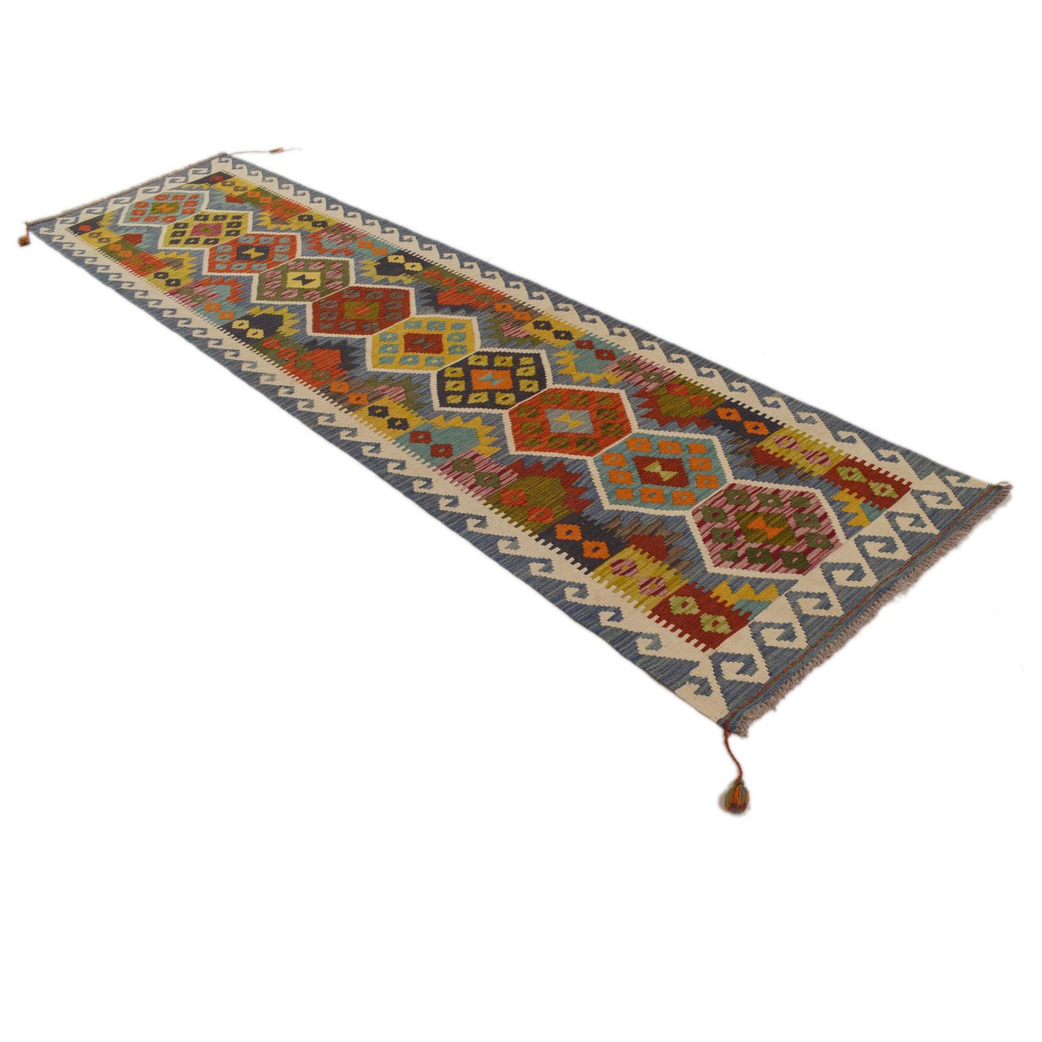 Vegetable Kelim Runner 2' 6" x 9' 8" (ft) - No. P35351