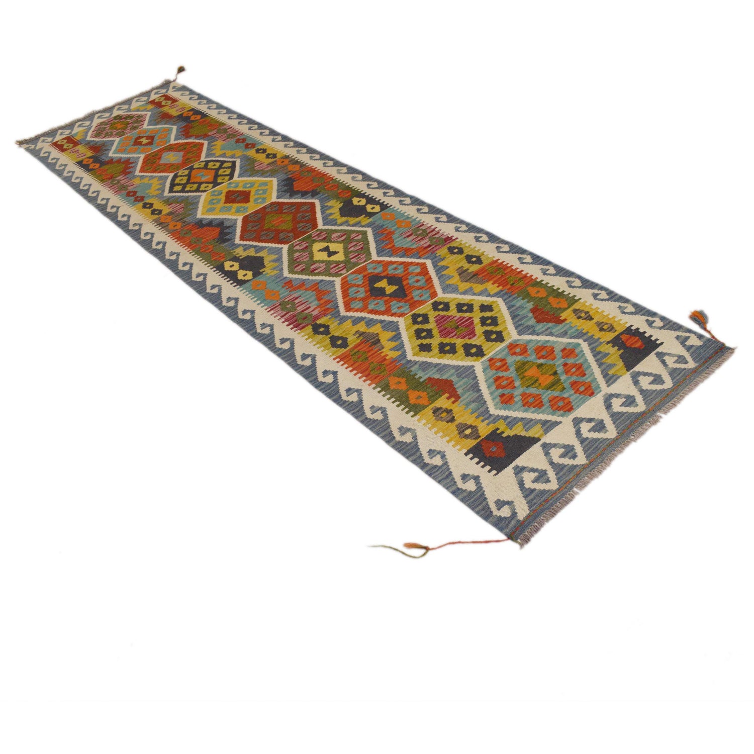 Vegetable Kelim Runner 2' 6" x 9' 8" (ft) - No. P35351