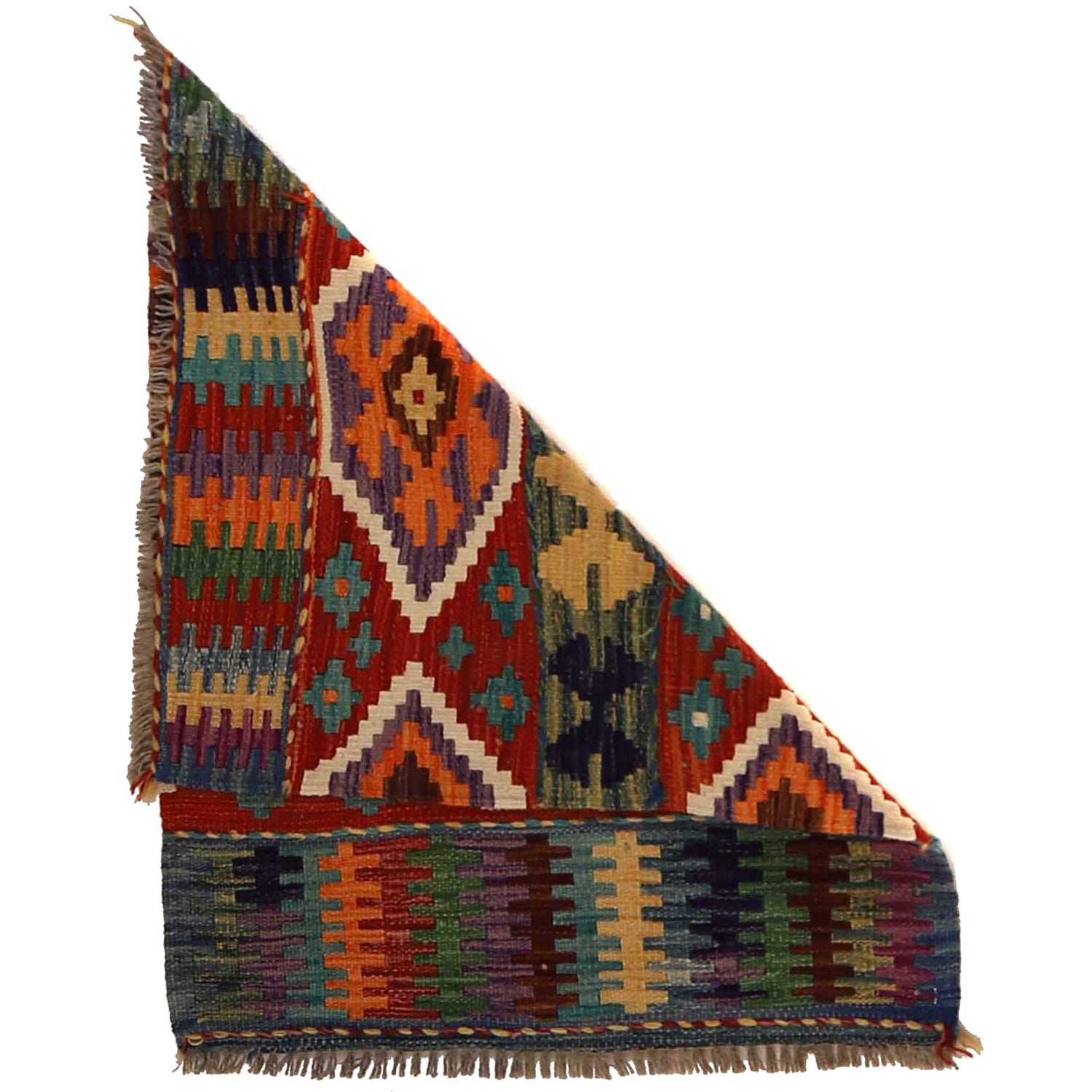 Handmade Vegetable Kelim 2' 2" x 2' 10" (ft) - No. P35356