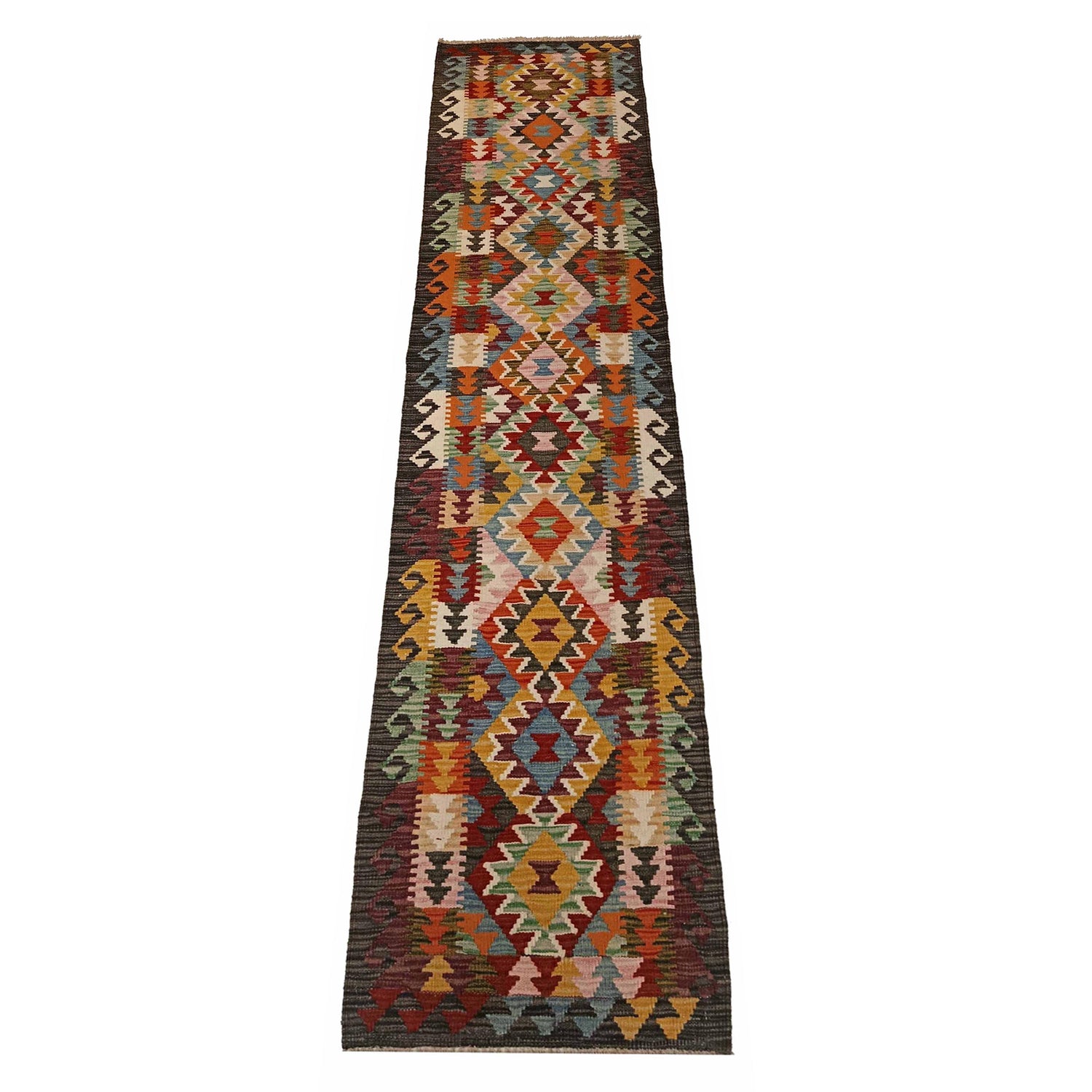 Vegetable Kilim Runner 1' 10" x 9' 5" (ft) - No. P35360