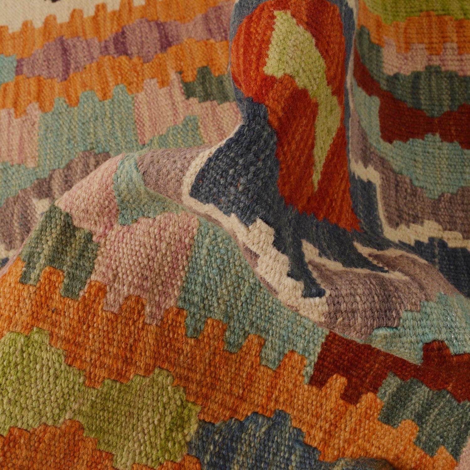 Handmade Vegetable Kelim 2' 7" x 4' 4" (ft) - No. P35368