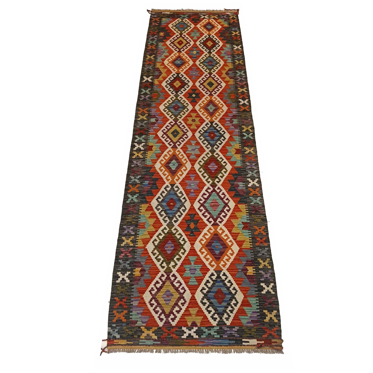 Vegetable Kelim Runner 2' 8" x 10' 1" (ft) - No. P35381