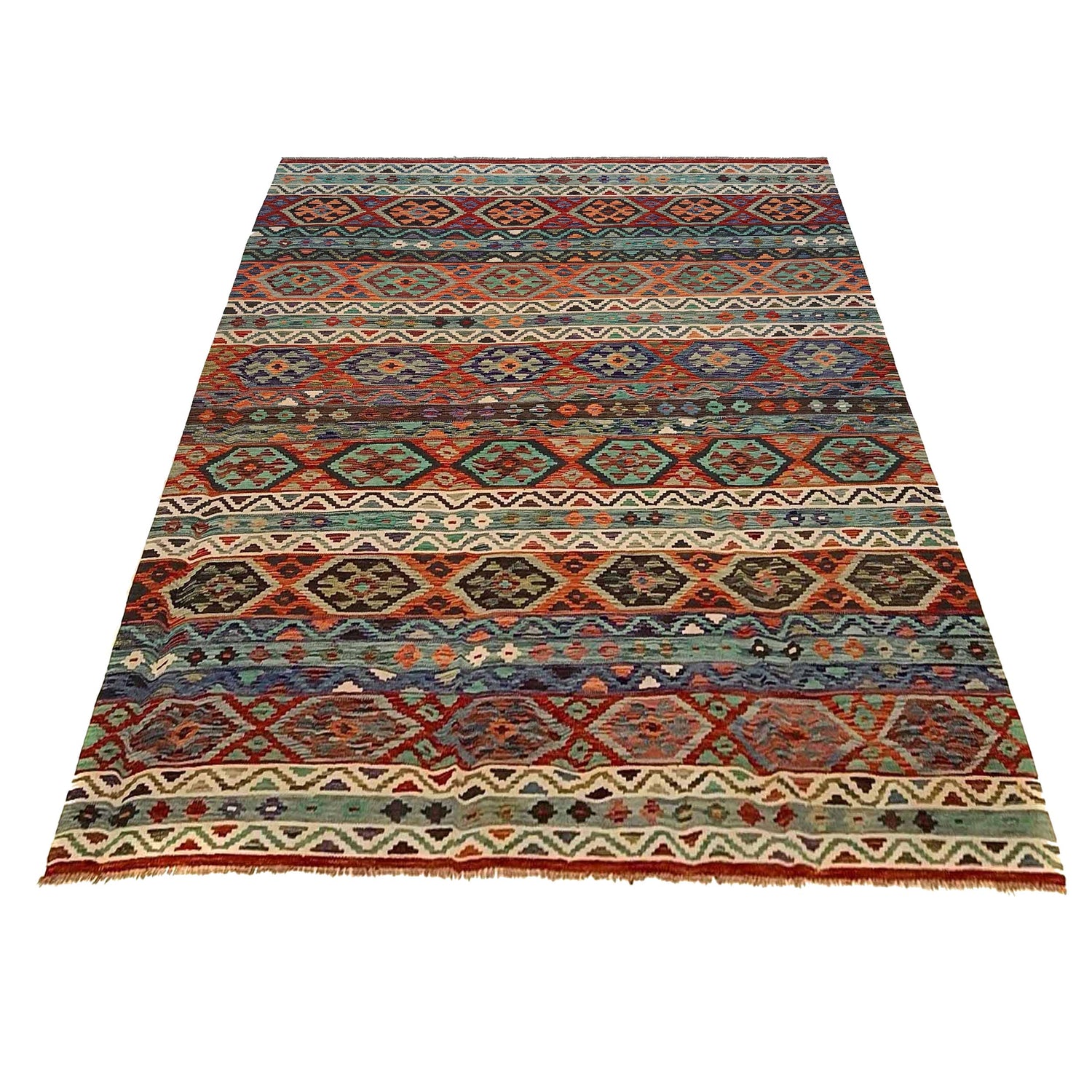 Handmade Vegetable Kelim 8' 3 x 11' 6 (ft) - No. P35385