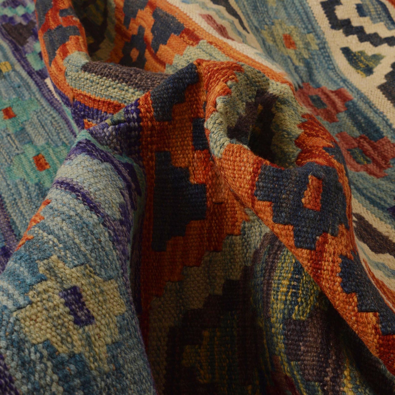 Handmade Vegetable Kelim 8' 3 x 11' 6 (ft) - No. P35385