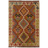 Handmade Vegetable Kilim 2' 9" x 4' 5" (ft) - No. P35476
