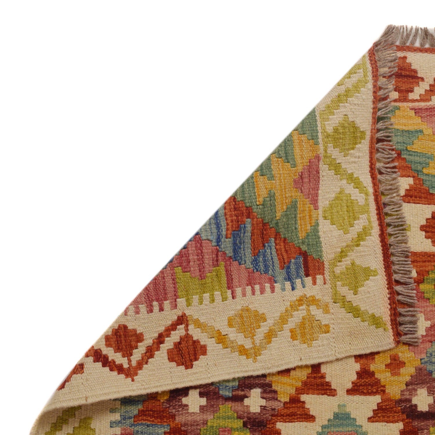 Handmade Vegetable Kilim 2' 9" x 4' 5" (ft) - No. P35476