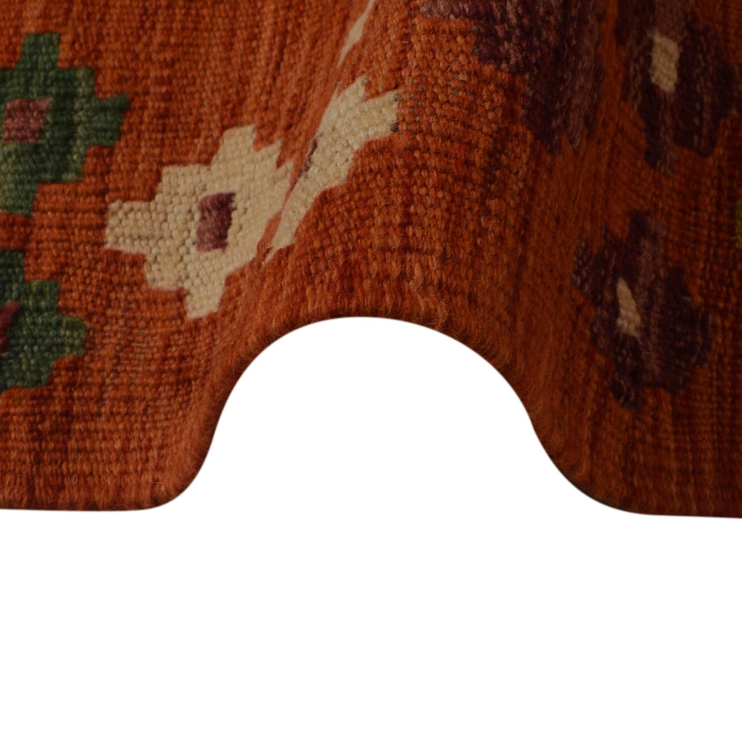 Handmade Vegetable Kelim 5' 1" x 6' 4" (ft) - No. P35485