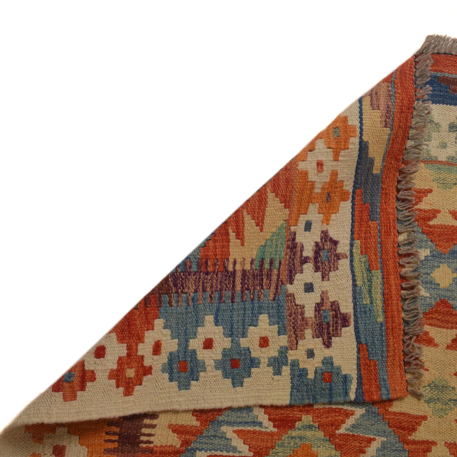 Handmade Vegetable Kilim 5' 2" x 6' 8" (ft) - No. P35486