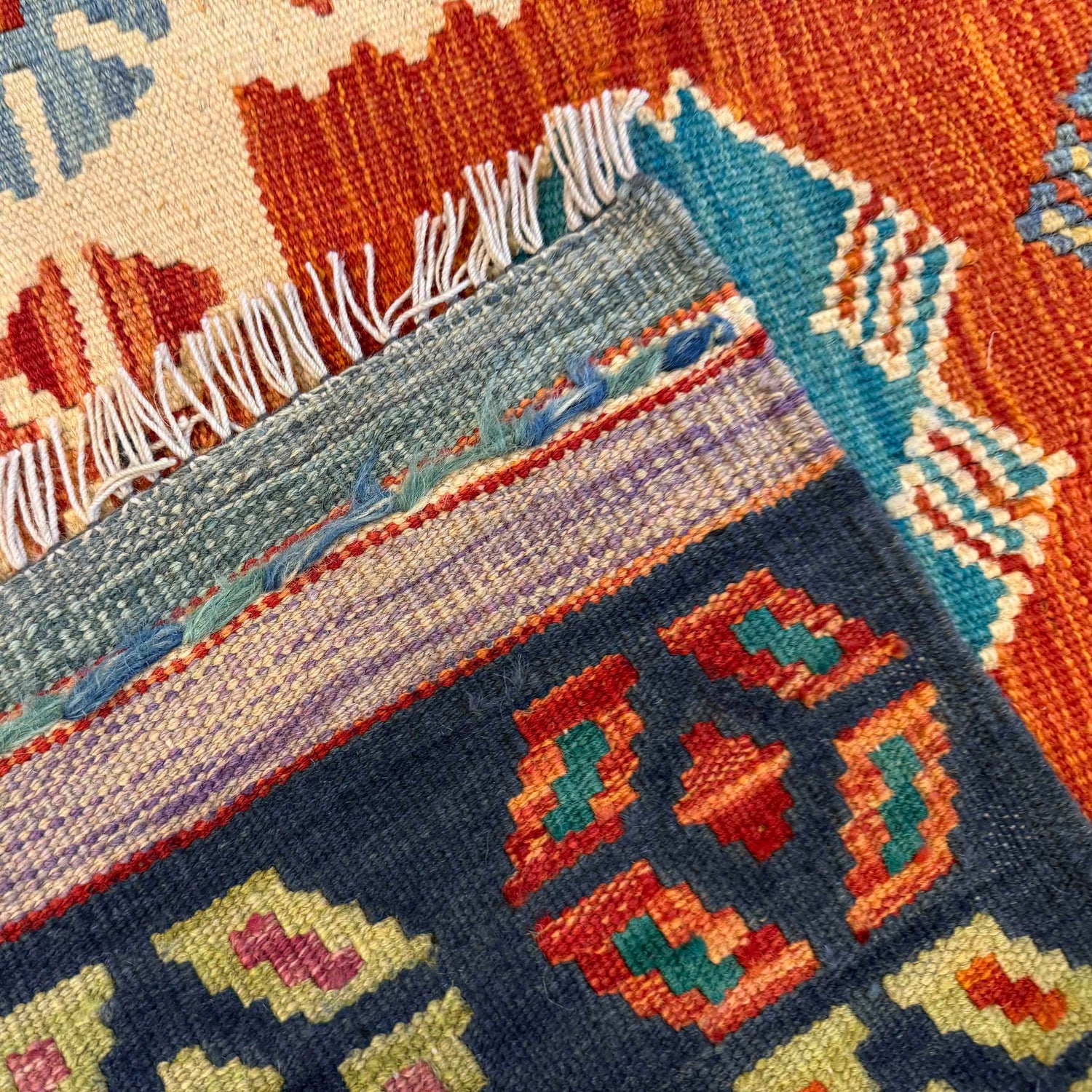 Handmade Vegetable Kilim 2' 11" x 3' 11" (ft) - No. P35487