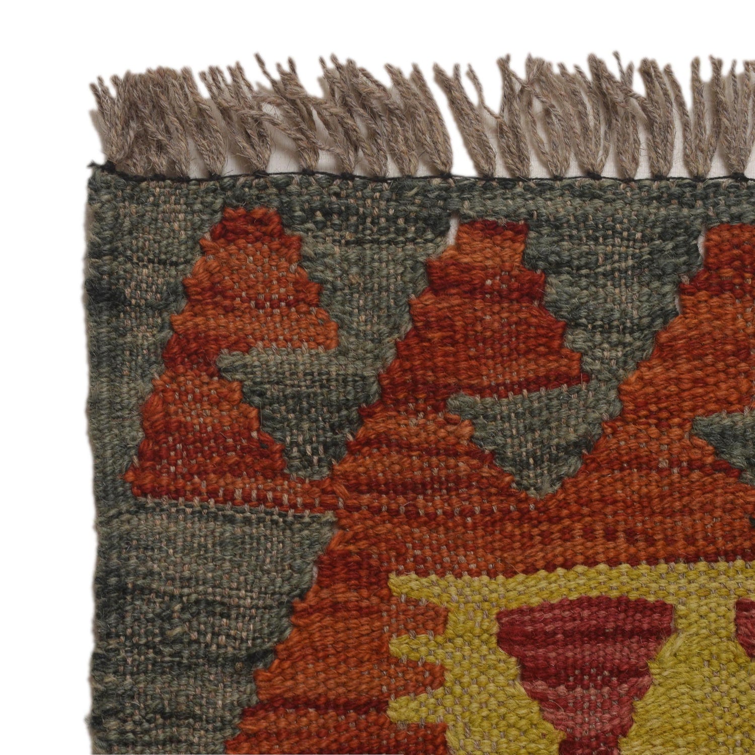 Handmade Vegetable Kelim 4' 11" x 6' 0" (ft) - No. P35488