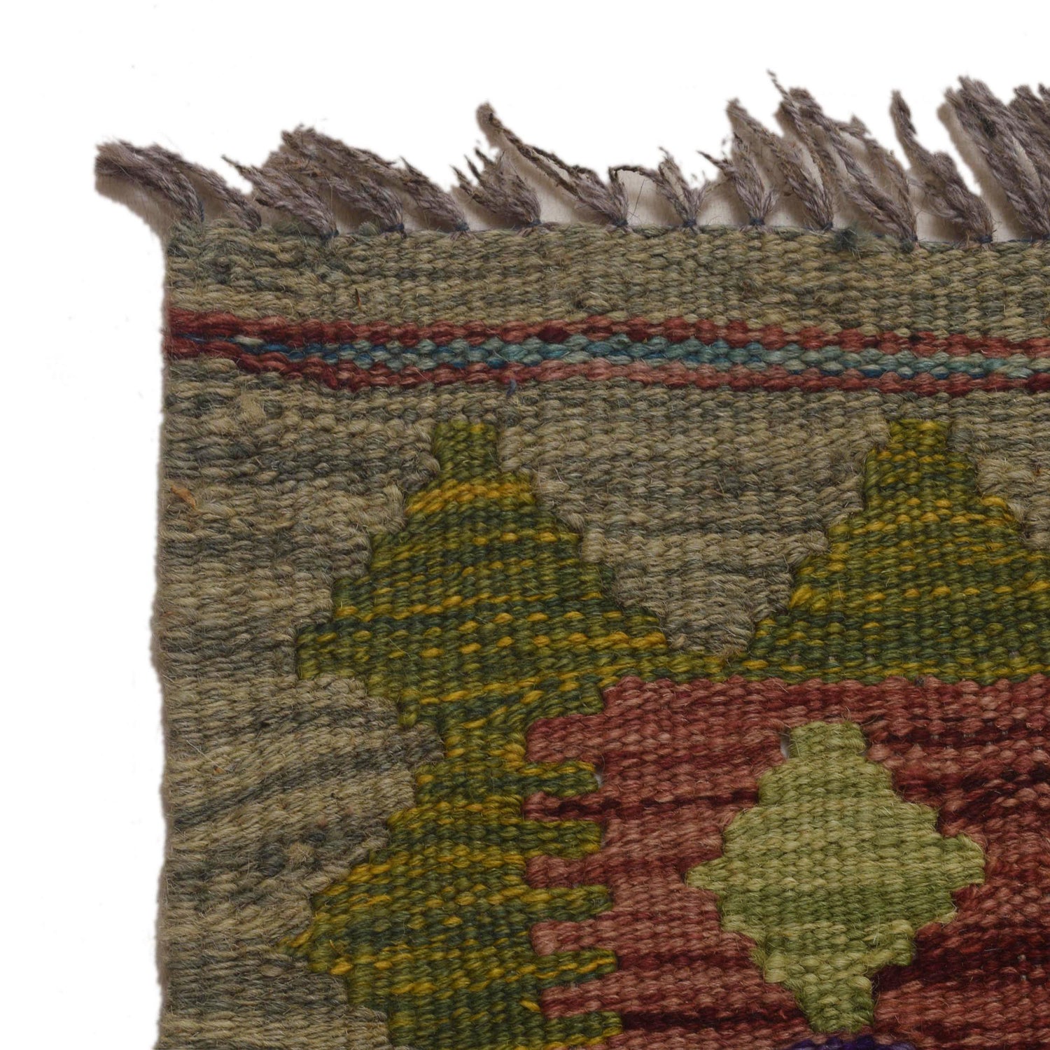 Handmade Vegetable Kelim 3' 5"  x 5' 1" (ft) - No. P35495