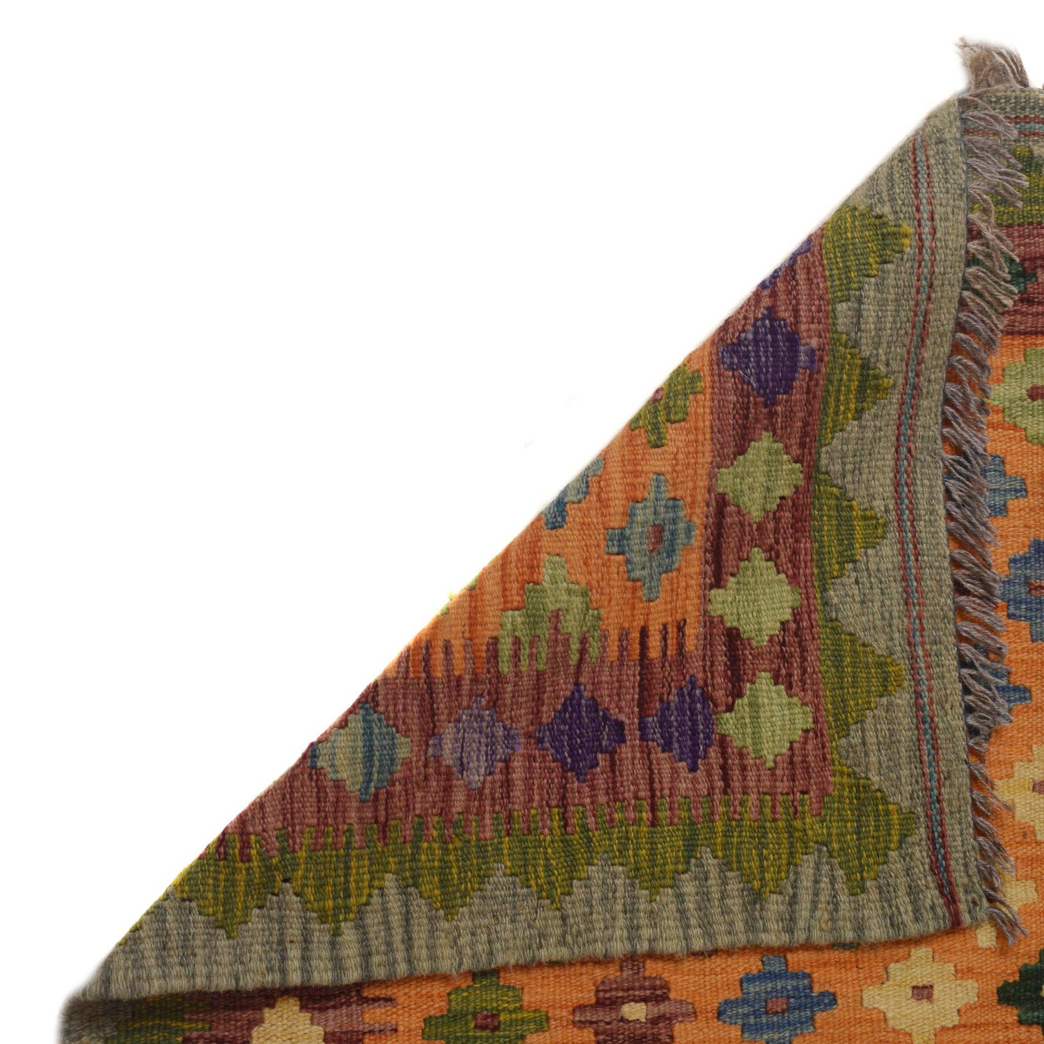 Handmade Vegetable Kelim 3' 5"  x 5' 1" (ft) - No. P35495