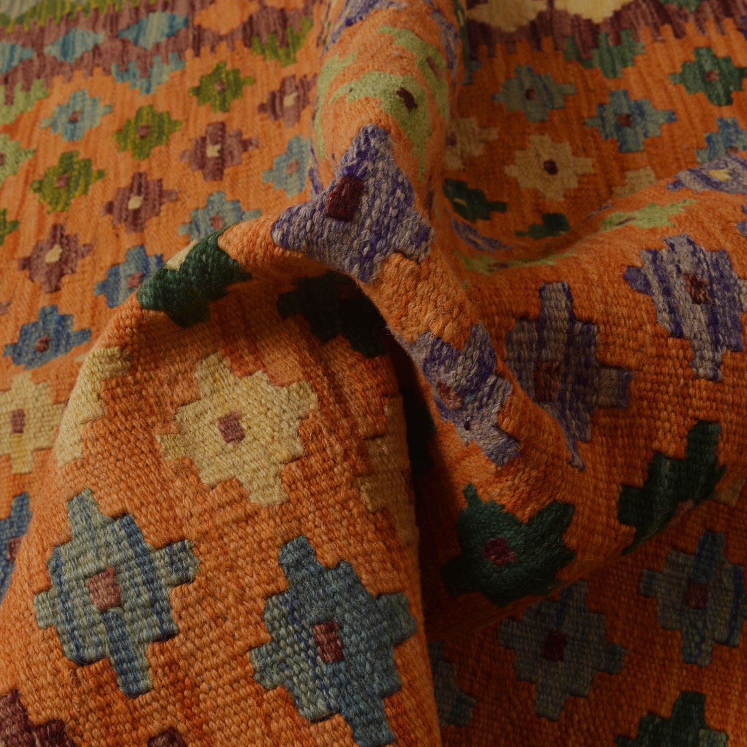 Handmade Vegetable Kelim 3' 5"  x 5' 1" (ft) - No. P35495