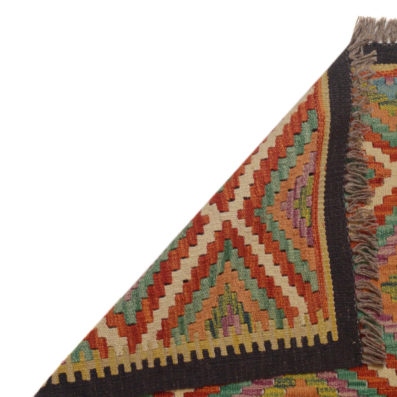 Handmade Vegetable Kelim 3' 4"  x 4' 8" (ft) - No. P35497