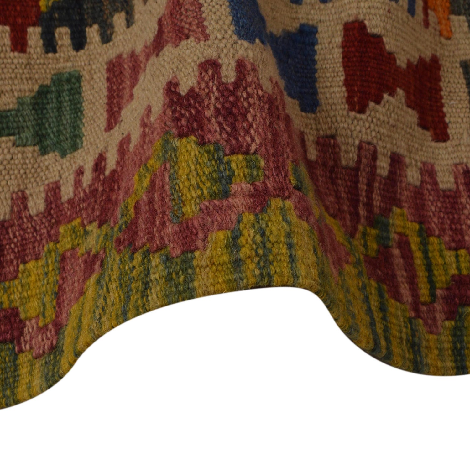 Handmade Vegetable Kelim 3' 3" x 5' 7" (ft) - No. P35499