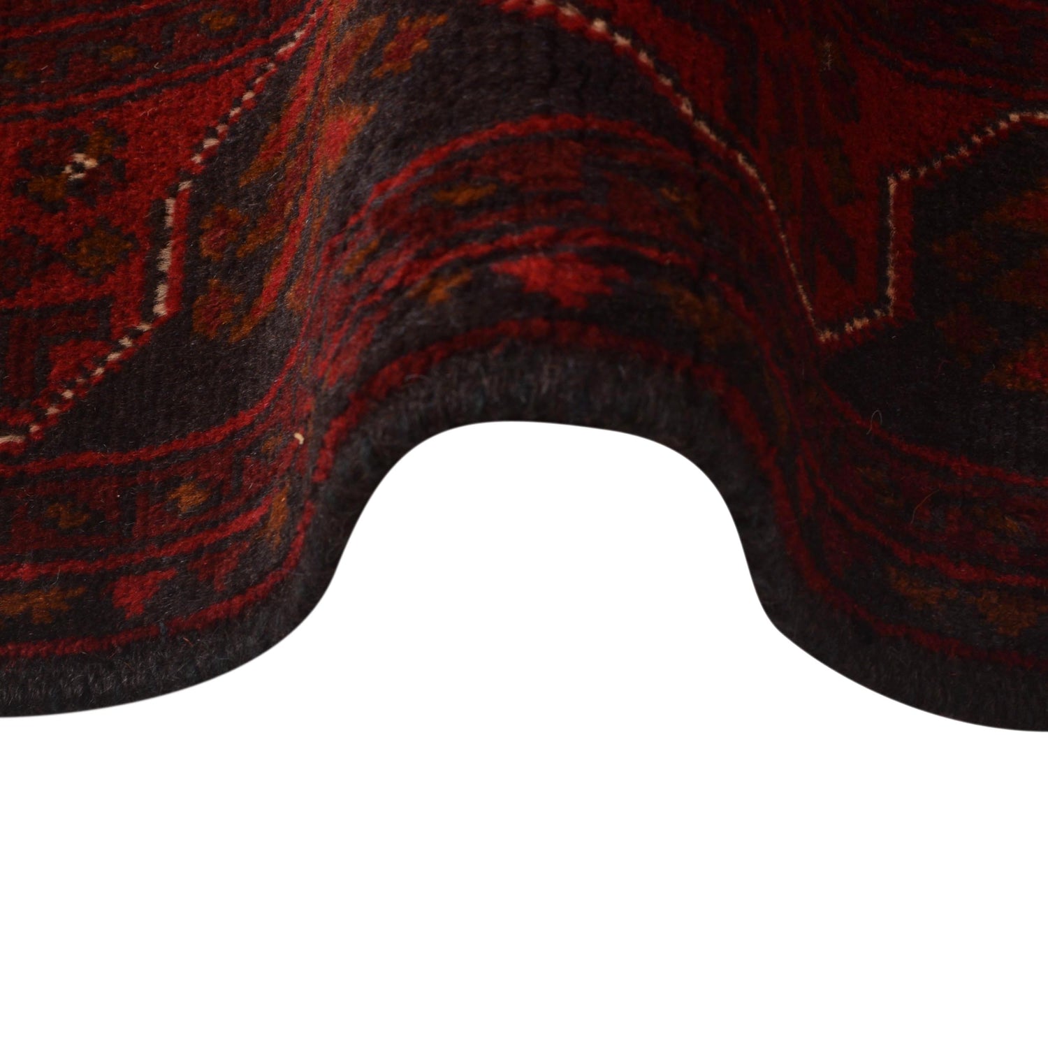 Red Khal Mohammadi Carpet 4' 2" x 5' 9" (ft) - No. P35617