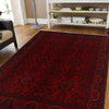 Red Khal Mohammadi Carpet 4' 2" x 5' 9" (ft) - No. P35617