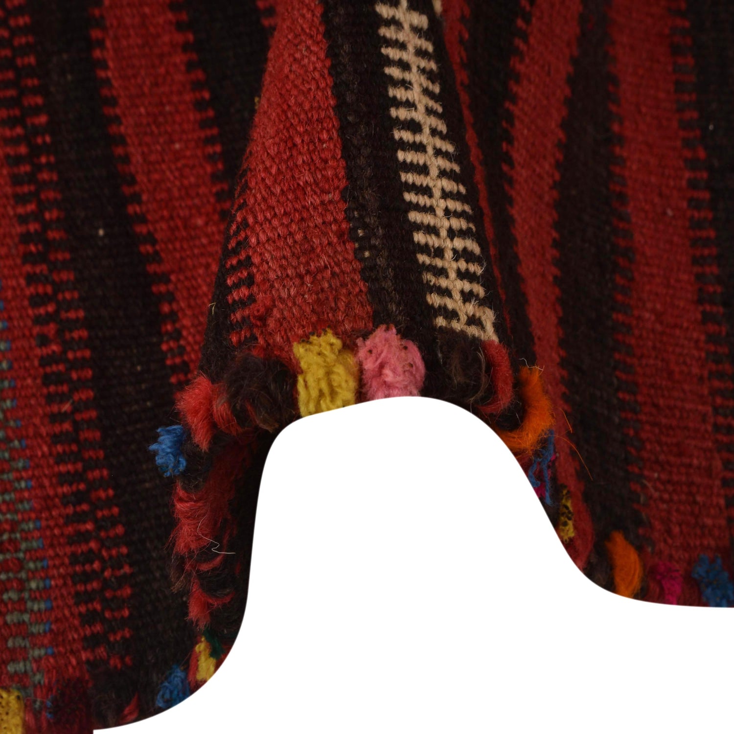 Handmade Red Kilim Runner 2' 2" x 6' 2" (ft) - No. P35618