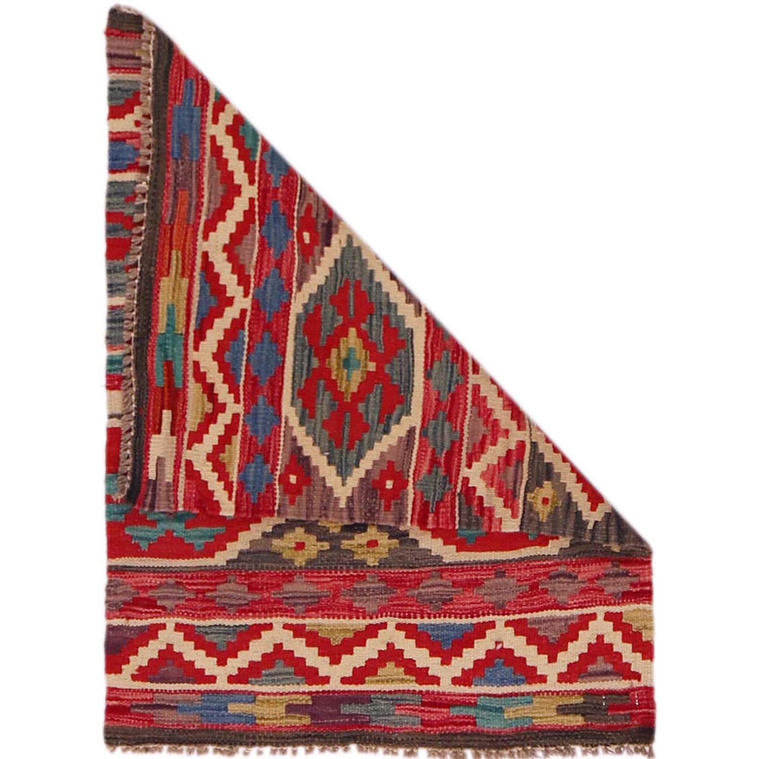 Handmade Vegetable Kelim 2' 2" x 2' 10" (ft) - No. P35625