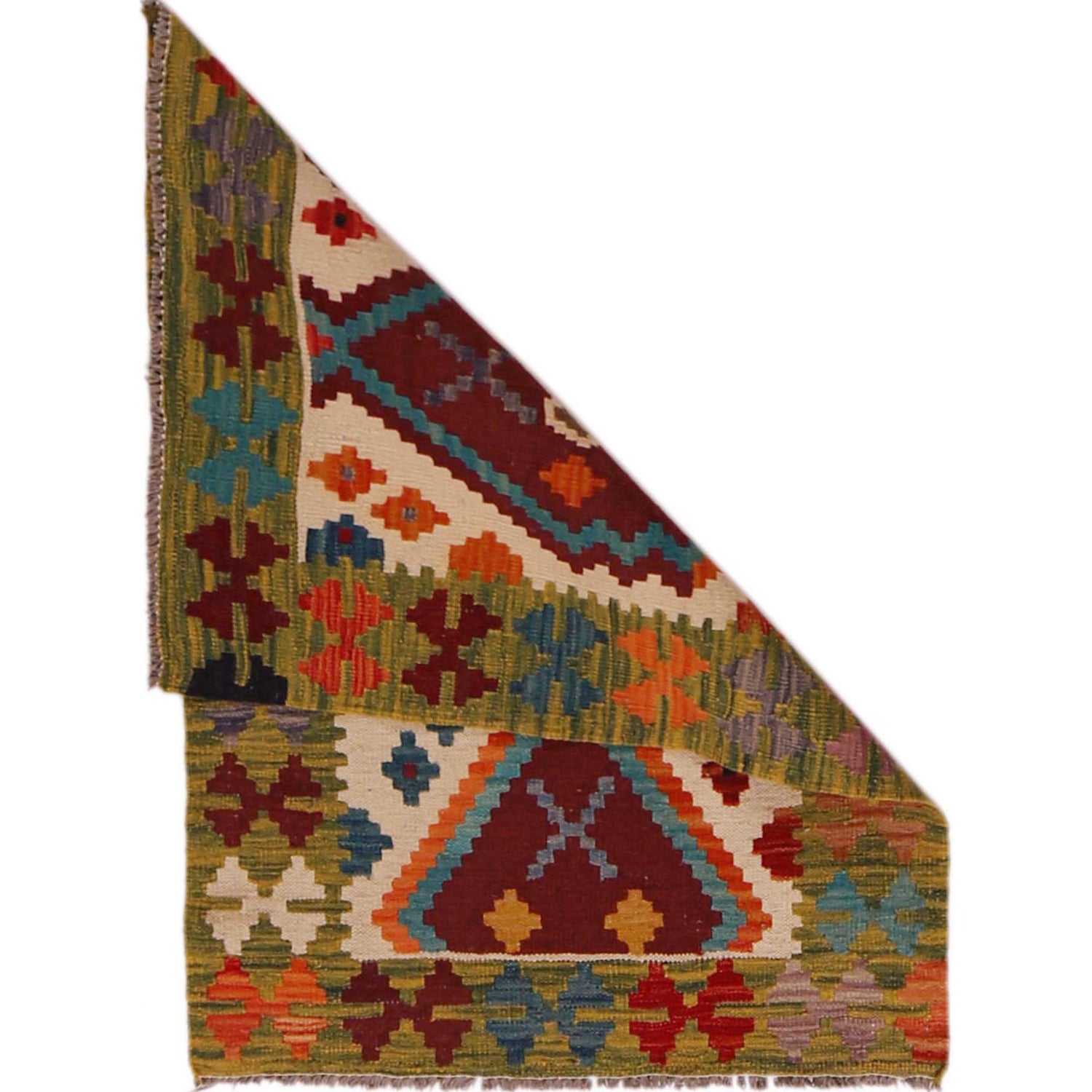 Handmade Vegetable Kilim 2' 2" x 3' 2" (ft) - No. P35626