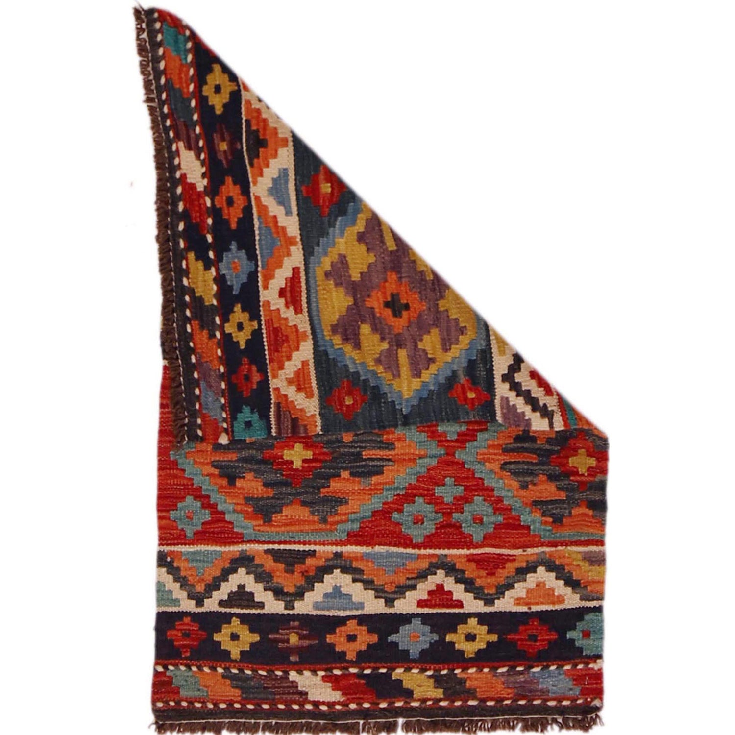 Handmade Vegetable Kilim 1' 11" x 3' 2" (ft) - No. P35639