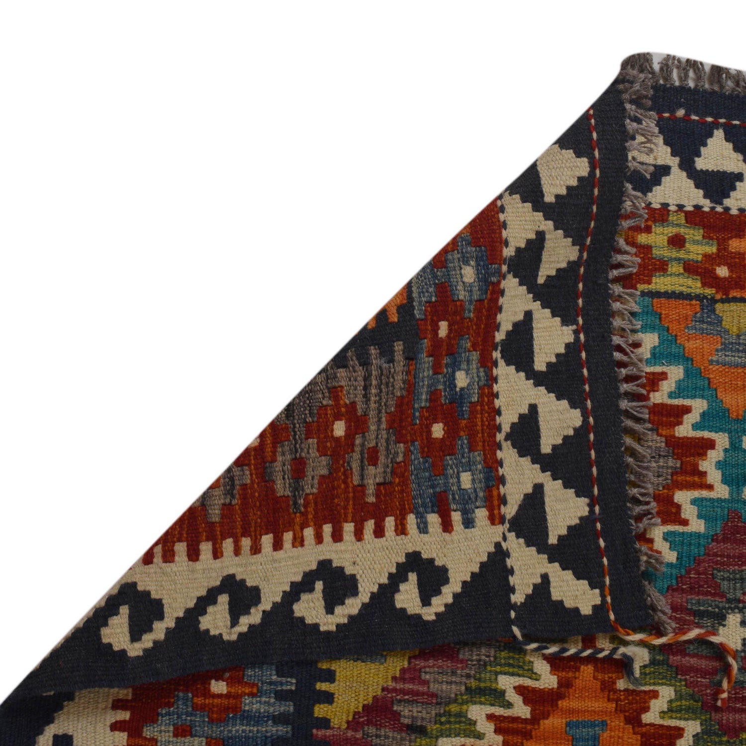 Handmade Vegetable Kilim 5' 10" x 7' 10" (ft) - No. P35655