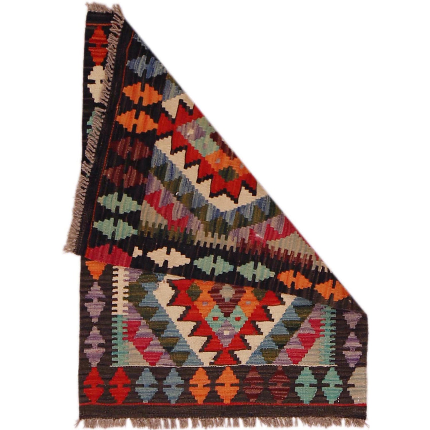 Handmade Vegetable Kelim 2' 0" x 2' 11" (ft) - No. P35664