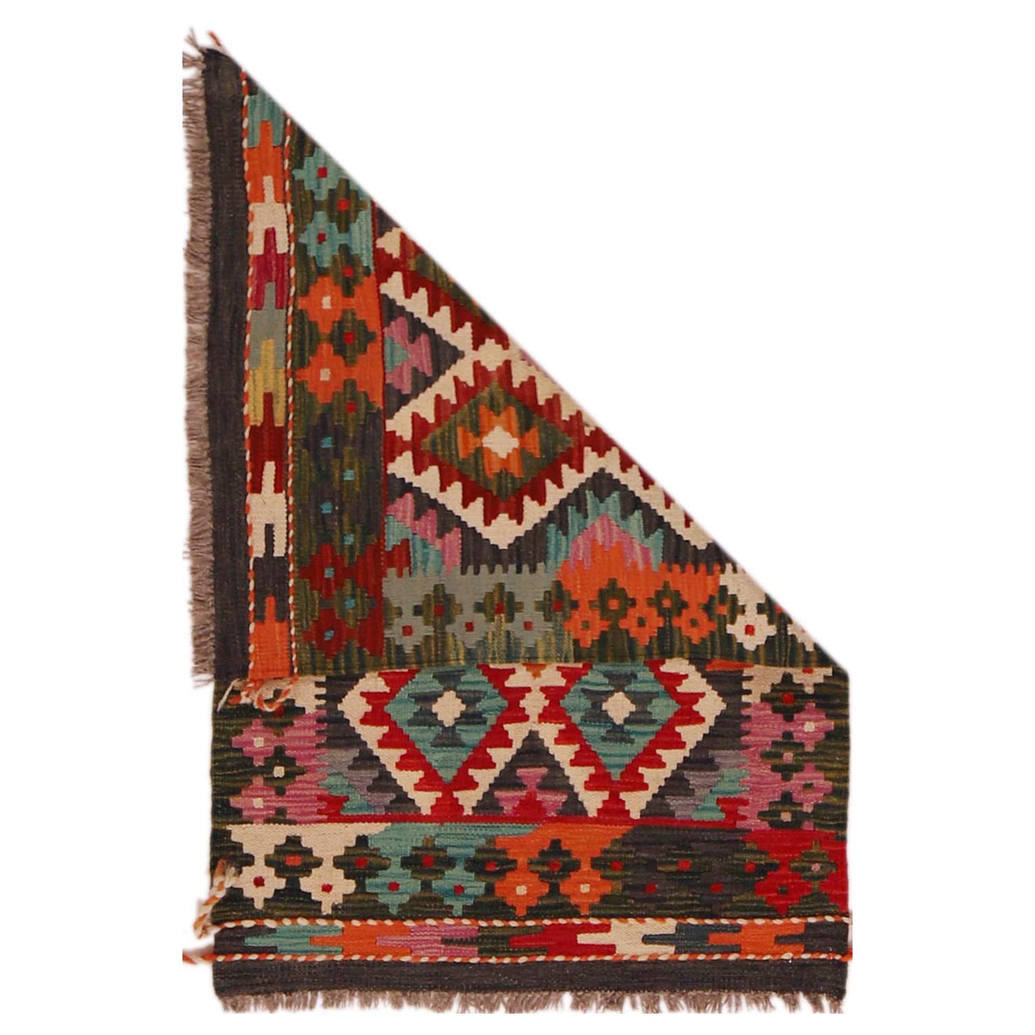 Handmade Vegetable Kilim 2' 2" x 3' 4" (ft) - No. P35673