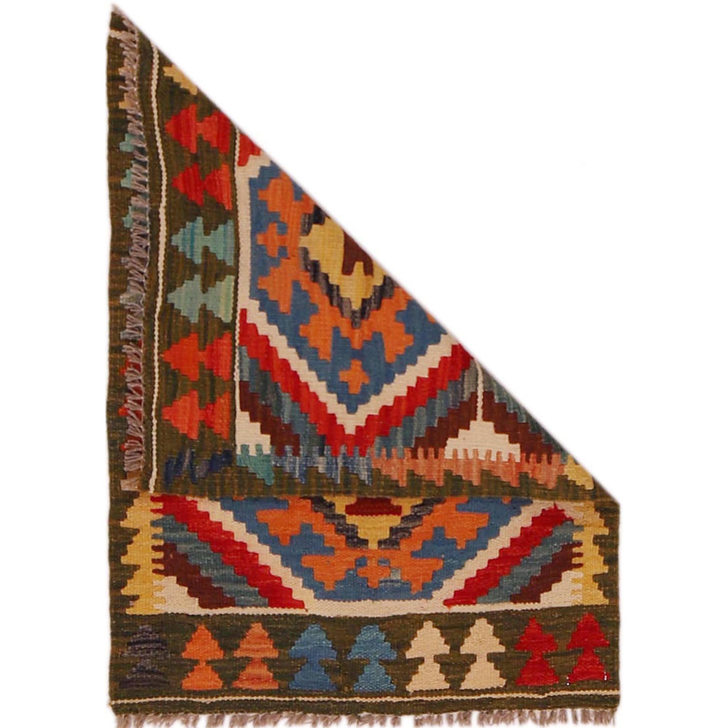 Handmade Vegetable Kilim 2' 0" x 2' 9" (ft) - No. P35675