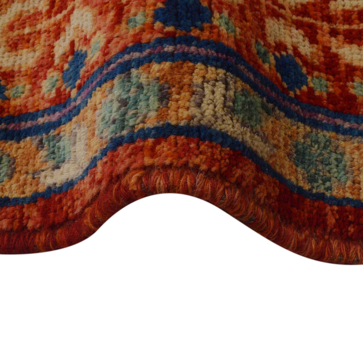 Hand Knotted Sherazi Rug 6' 7 x 9' 7 (ft) - No. P35677