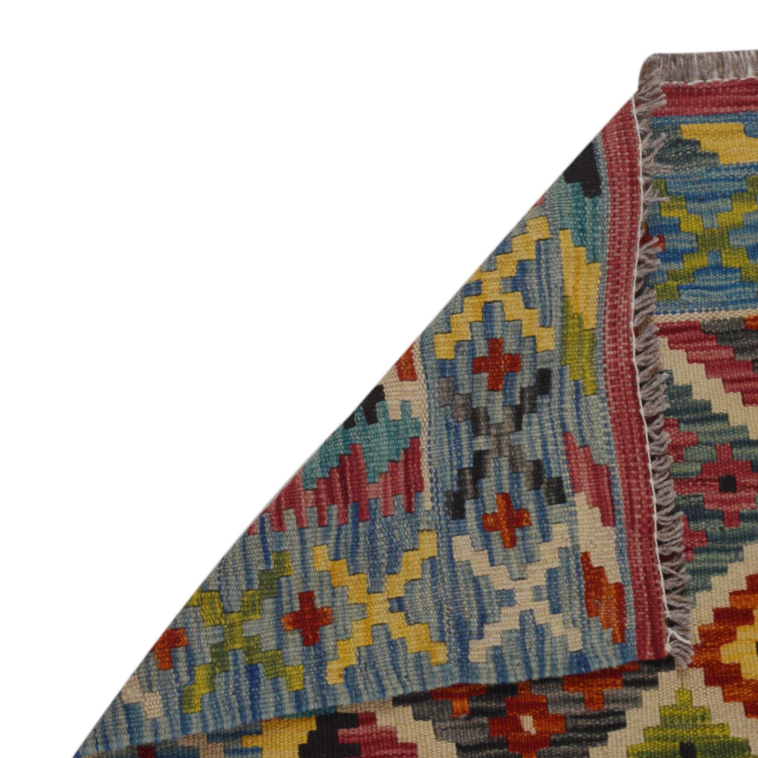 Handmade Vegetable Kilim 3' 4" x 4' 8" (ft) - No. P35703