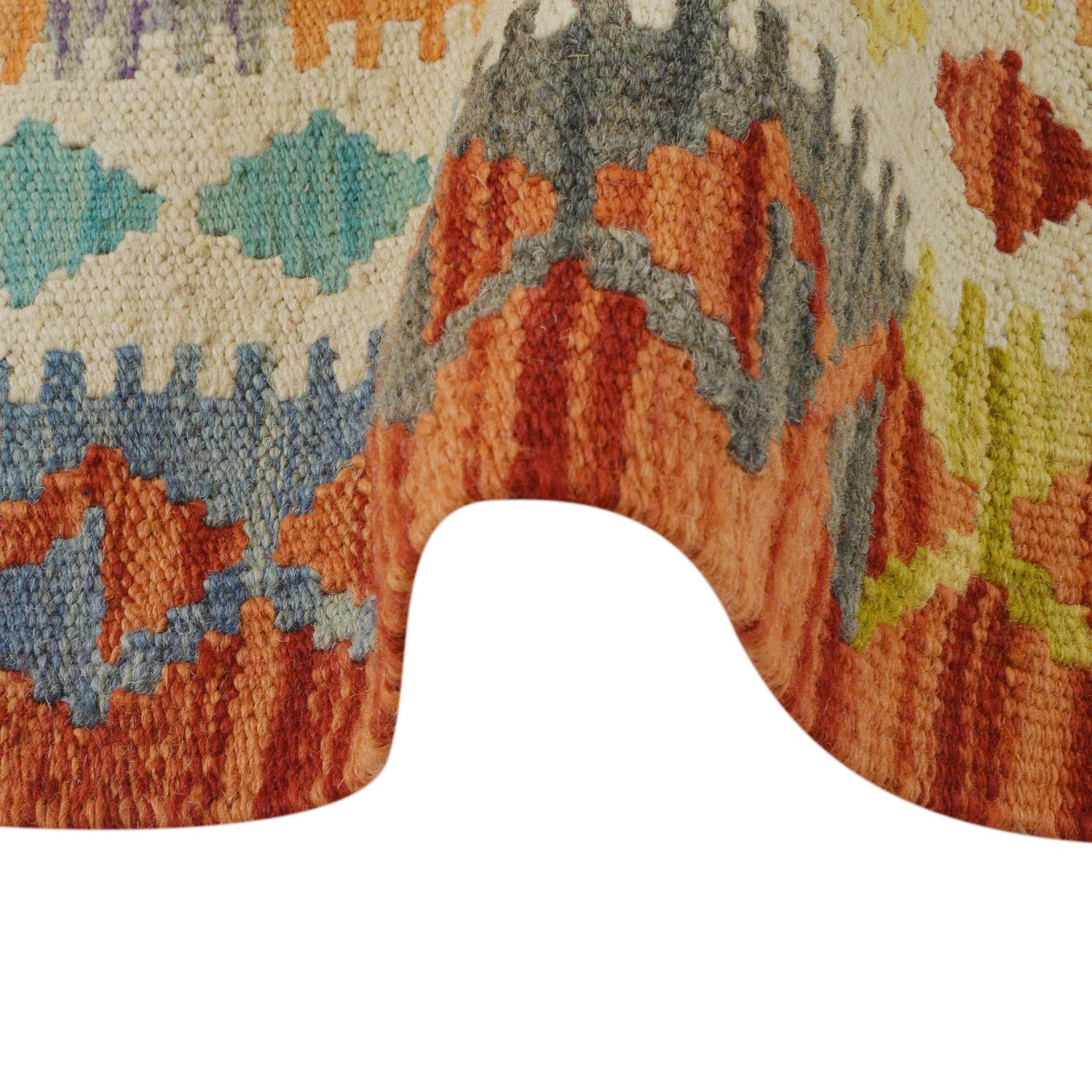 Handmade Vegetable Kelim 2' 10" x 3' 4" (ft) - No. P35751