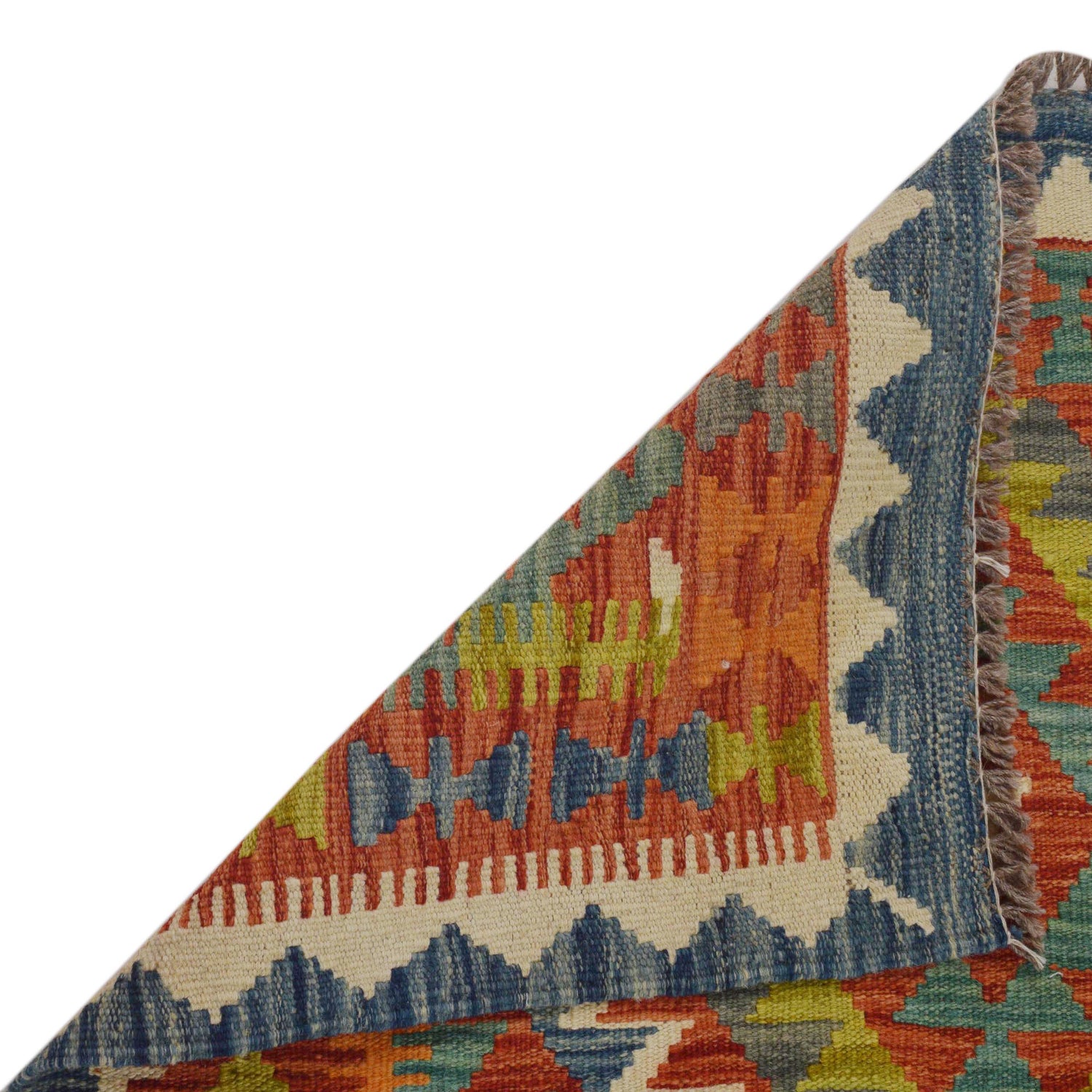 Handmade Vegetable Kilim 3' 1" x 4' 2" (ft) - No. P35754