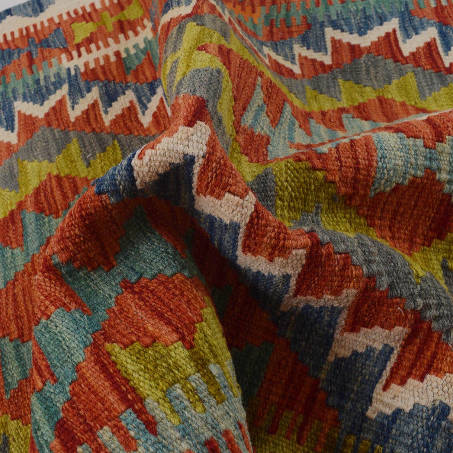 Handmade Vegetable Kilim 3' 1" x 4' 2" (ft) - No. P35754