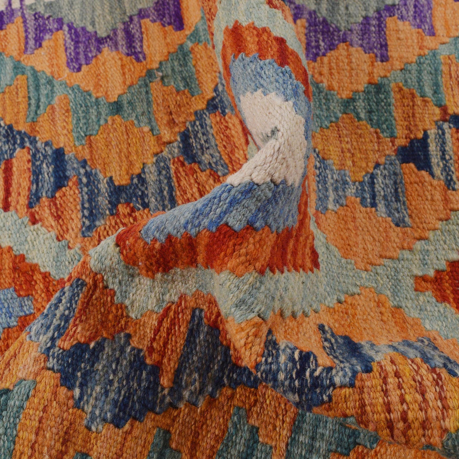 Handmade Vegetable Kelim 2' 7" x 3' 10" (ft) - No. P35755