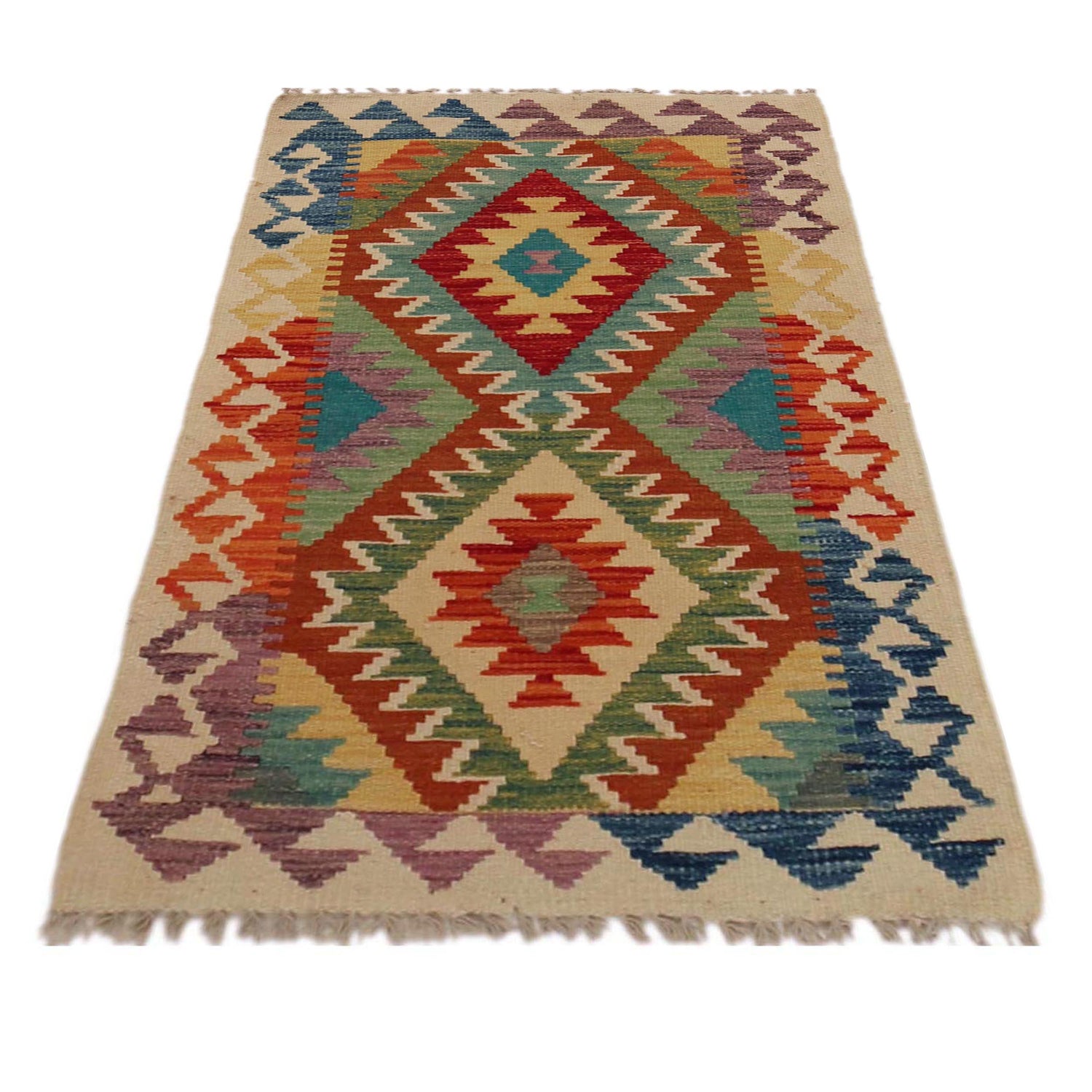 Handmade Vegetable Kilim 2' 5" x 4' 0" (ft) - No. P35756