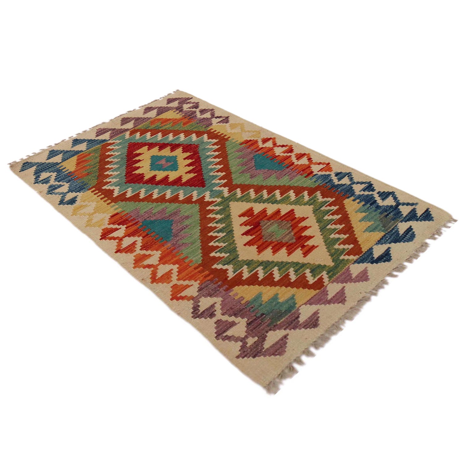 Handmade Vegetable Kilim 2' 5" x 4' 0" (ft) - No. P35756