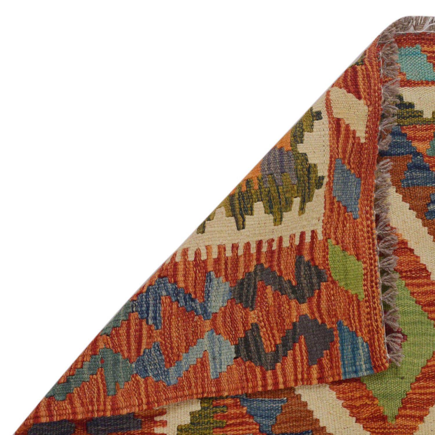 Handmade Vegetable Kilim 2' 9" x 4' 2" (ft) - No. P35758