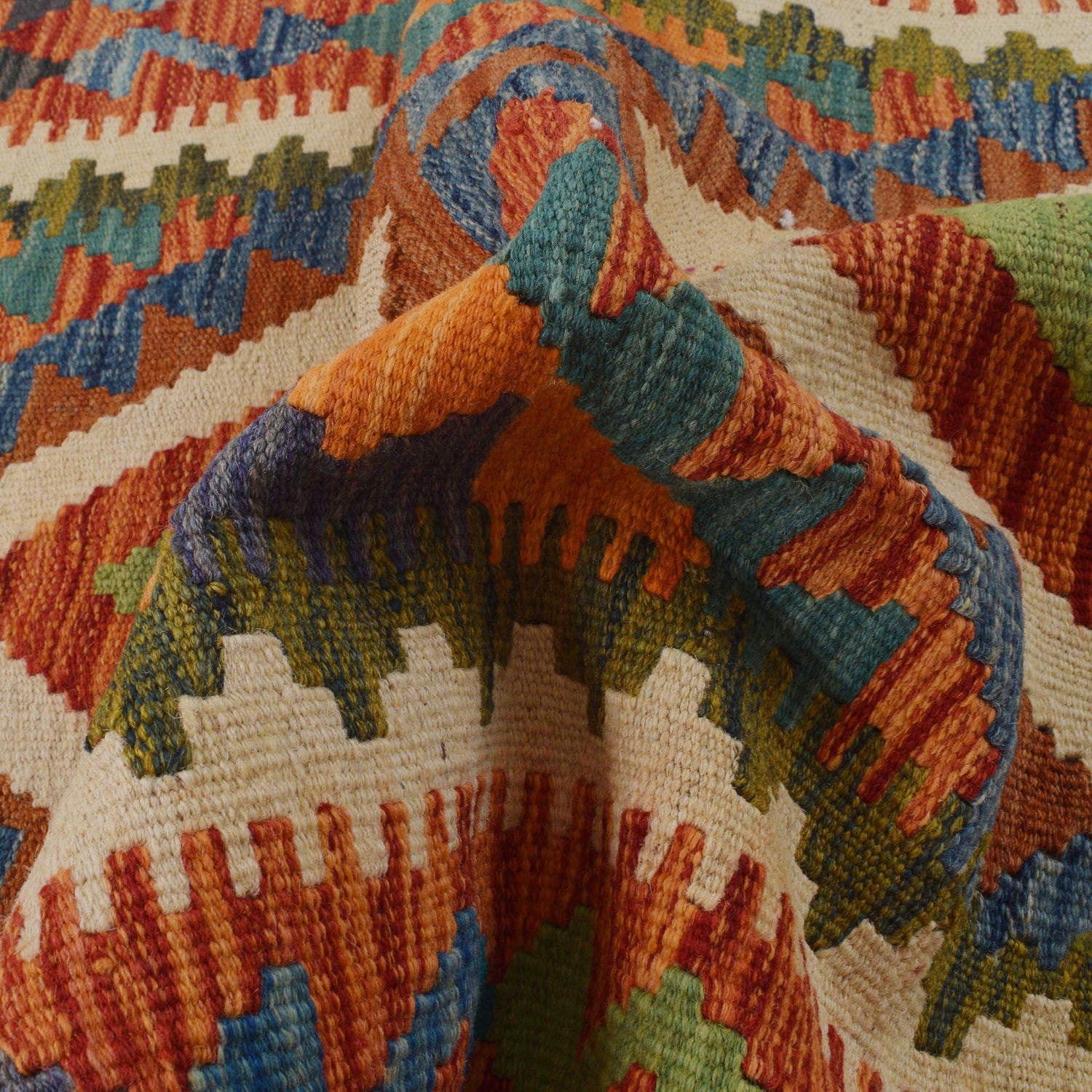 Handmade Vegetable Kilim 2' 9" x 4' 2" (ft) - No. P35758