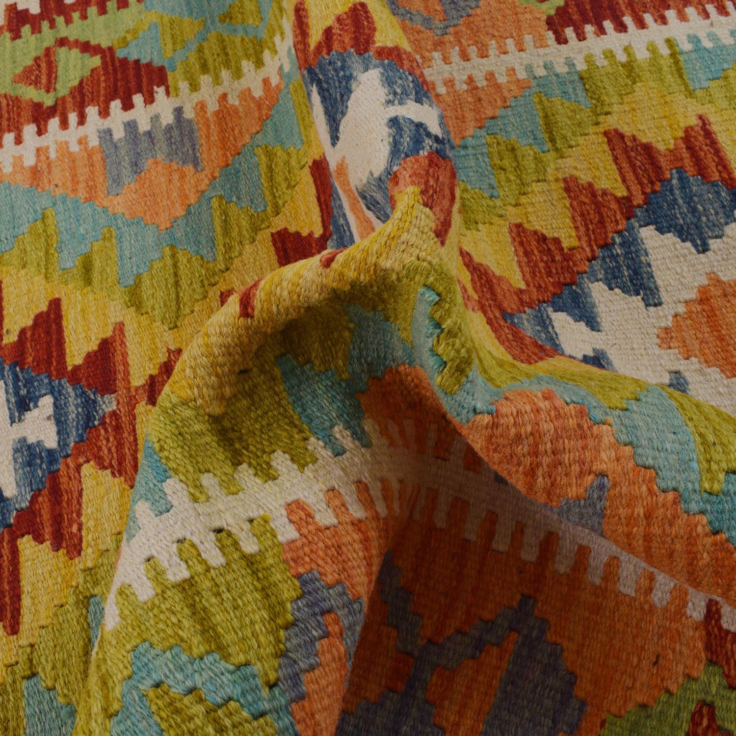 Handmade Vegetable Kelim 2' 10" x 4' 2" (ft) - No. P35765