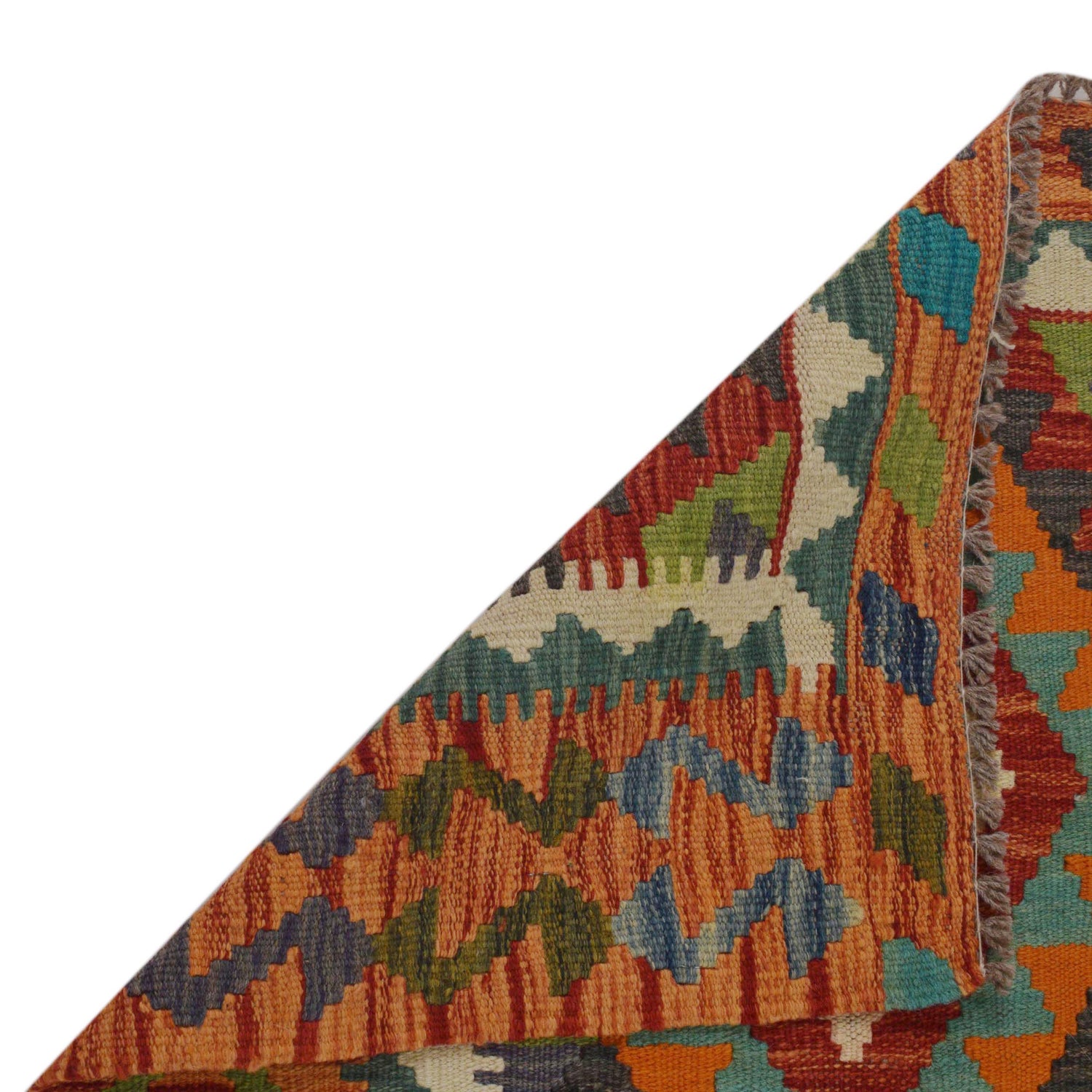 Handmade Vegetable Kelim 2' 9" x 4' 2" (ft) - No. P35767