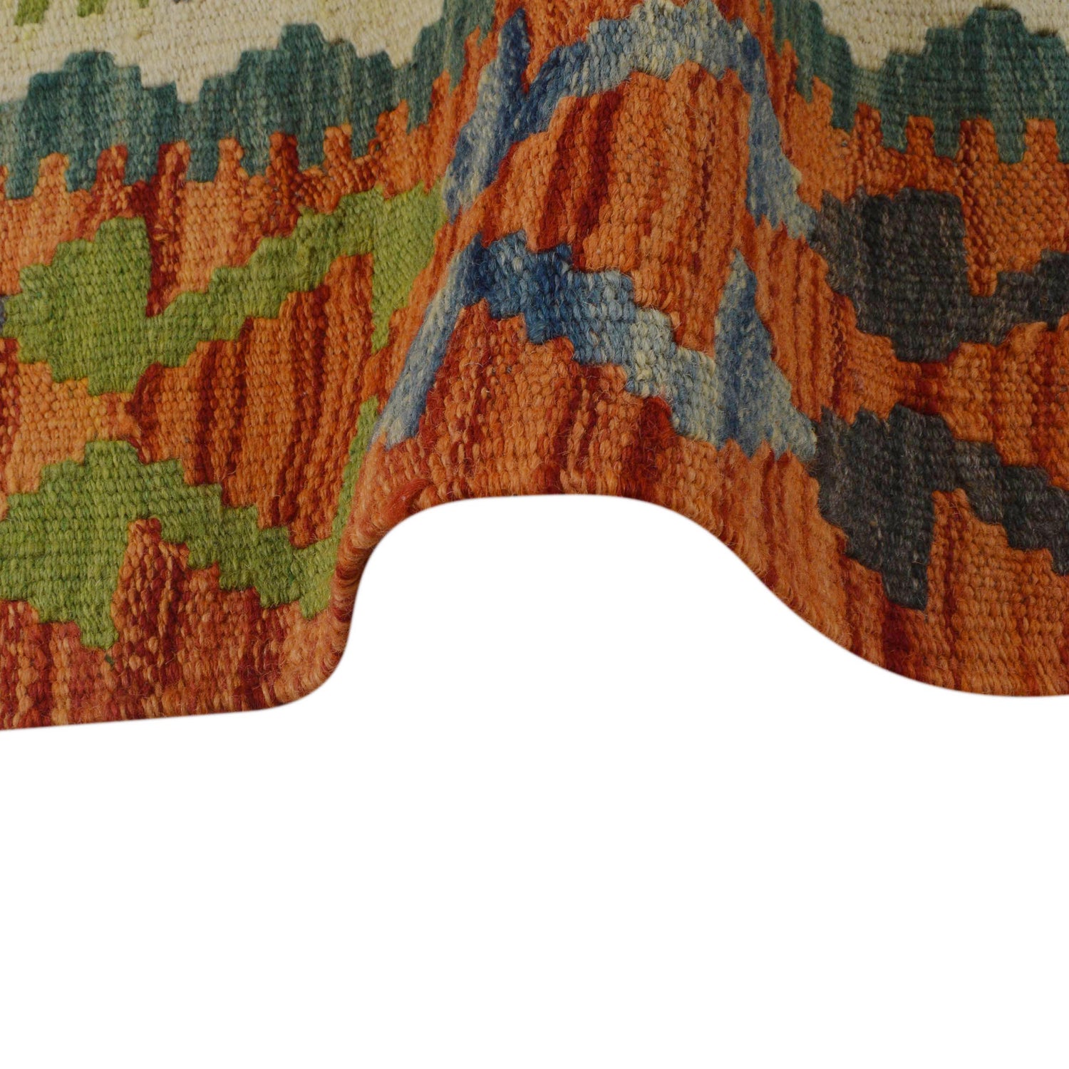 Handmade Vegetable Kelim 2' 9" x 4' 2" (ft) - No. P35767