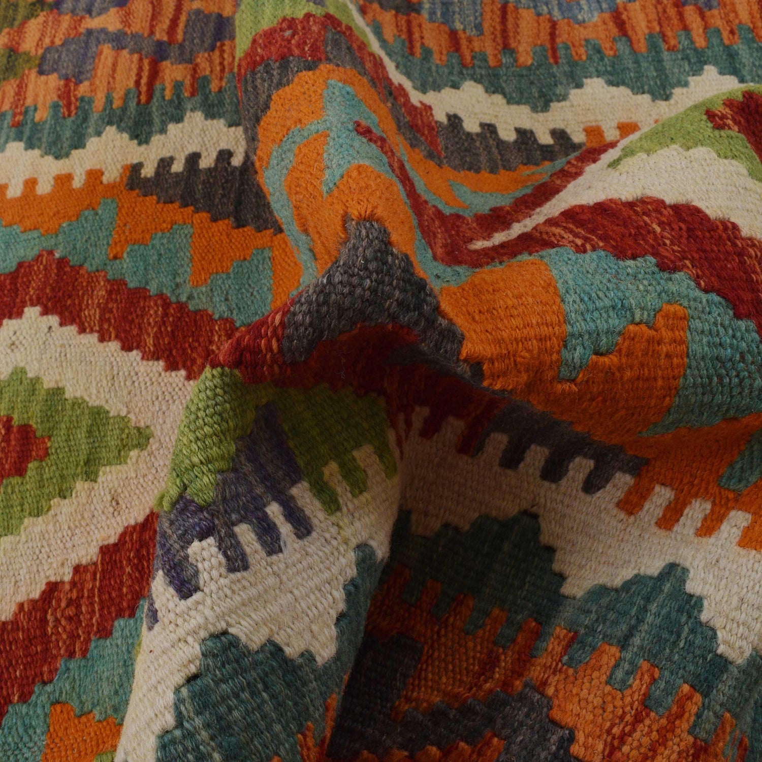 Handmade Vegetable Kelim 2' 9" x 4' 2" (ft) - No. P35767