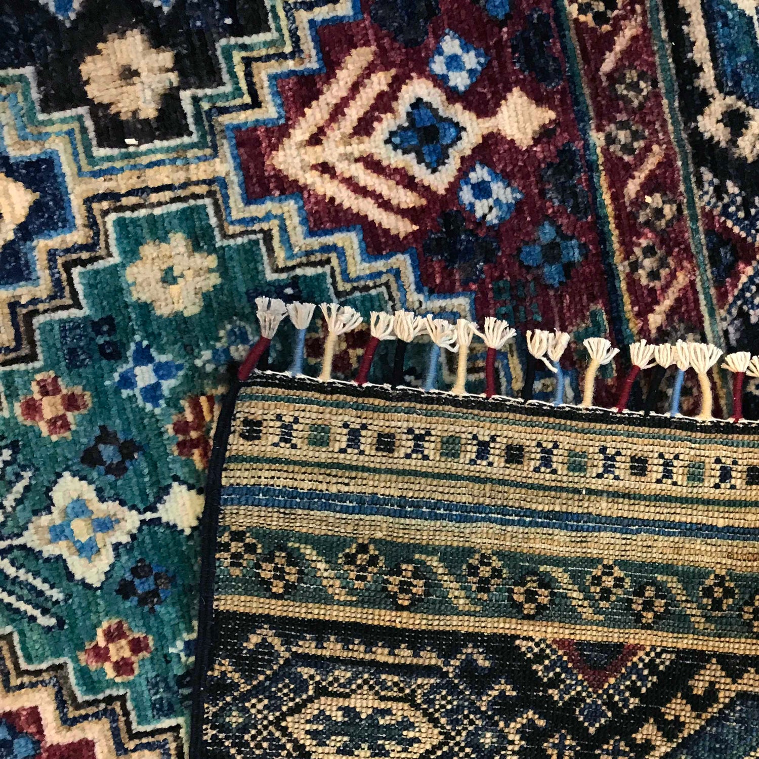 Hand-Knotted Gabbeh Carpet Pakistan 6' 7" x 9' 11" (ft) - No. P35827