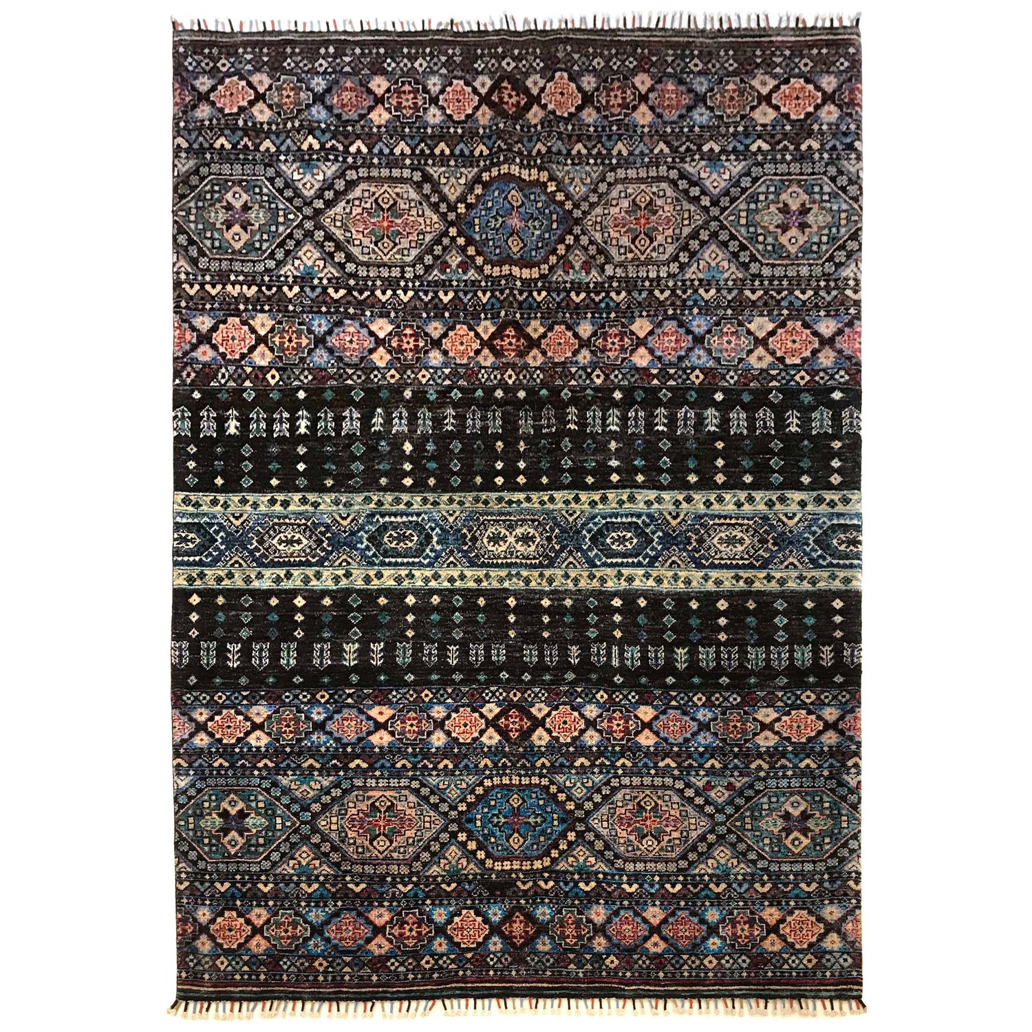 Hand-Knotted Gabbeh Rug 5' 7" x 8' 2" (ft) - No. P35829