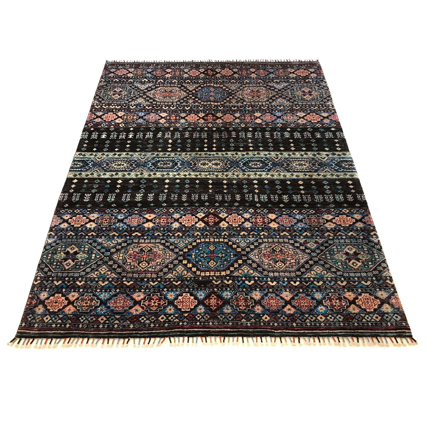 Hand-Knotted Gabbeh Rug 5' 7" x 8' 2" (ft) - No. P35829
